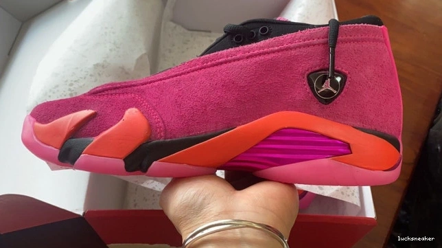 Reps LUCY Shocking DH4121-600 (W) Pink 14 Retro Low Jordan 0716